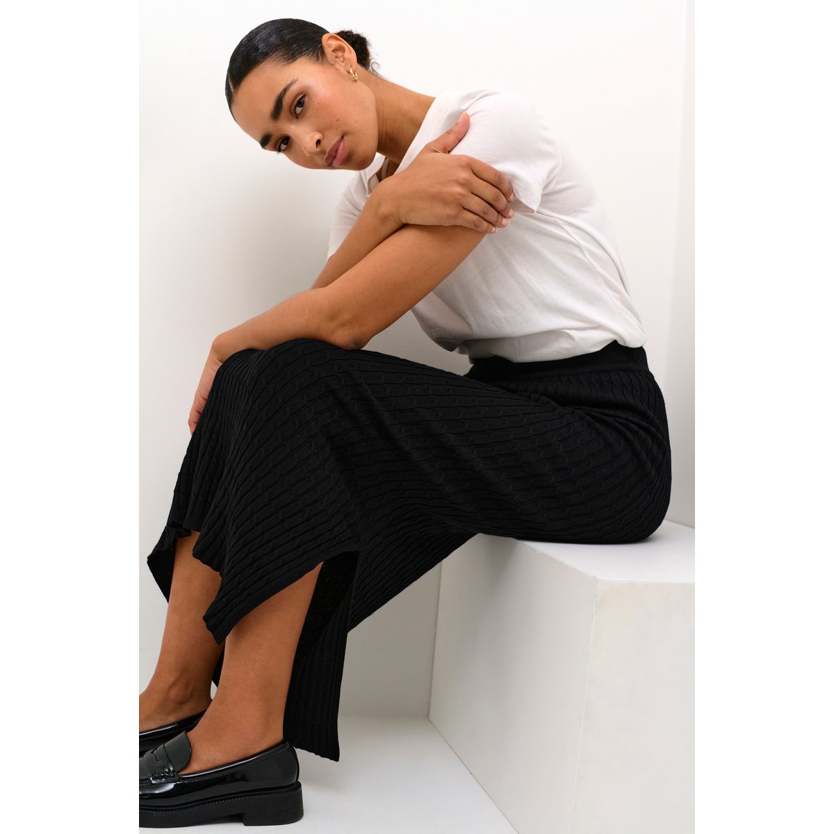 Skirt noir, KAFFE