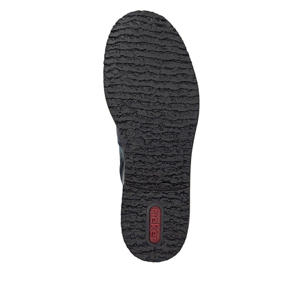 Bottines à talon décroché bas avec un zip et des lacets ronds multi, RIEKER
