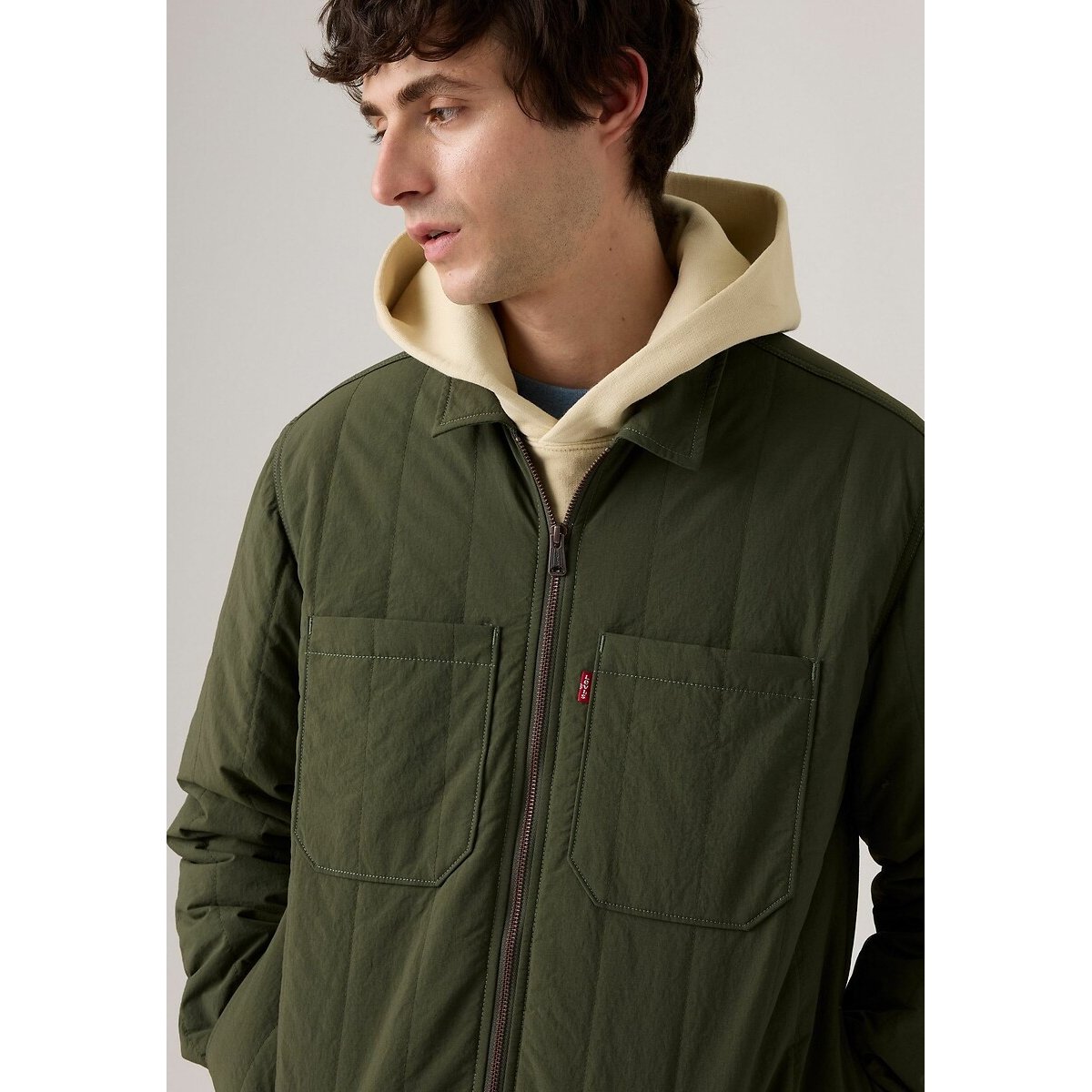 Lightweight Fleece Jacket khaki, LEVI'S