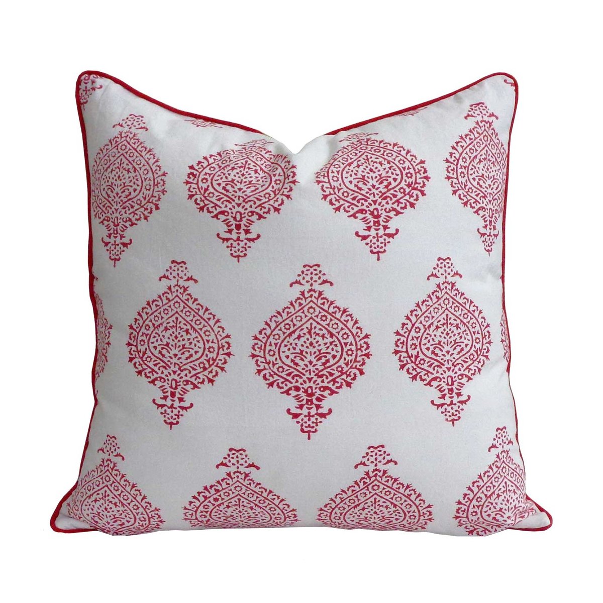 Housse de coussin Pattilo blanc, rouge, ARCHIV