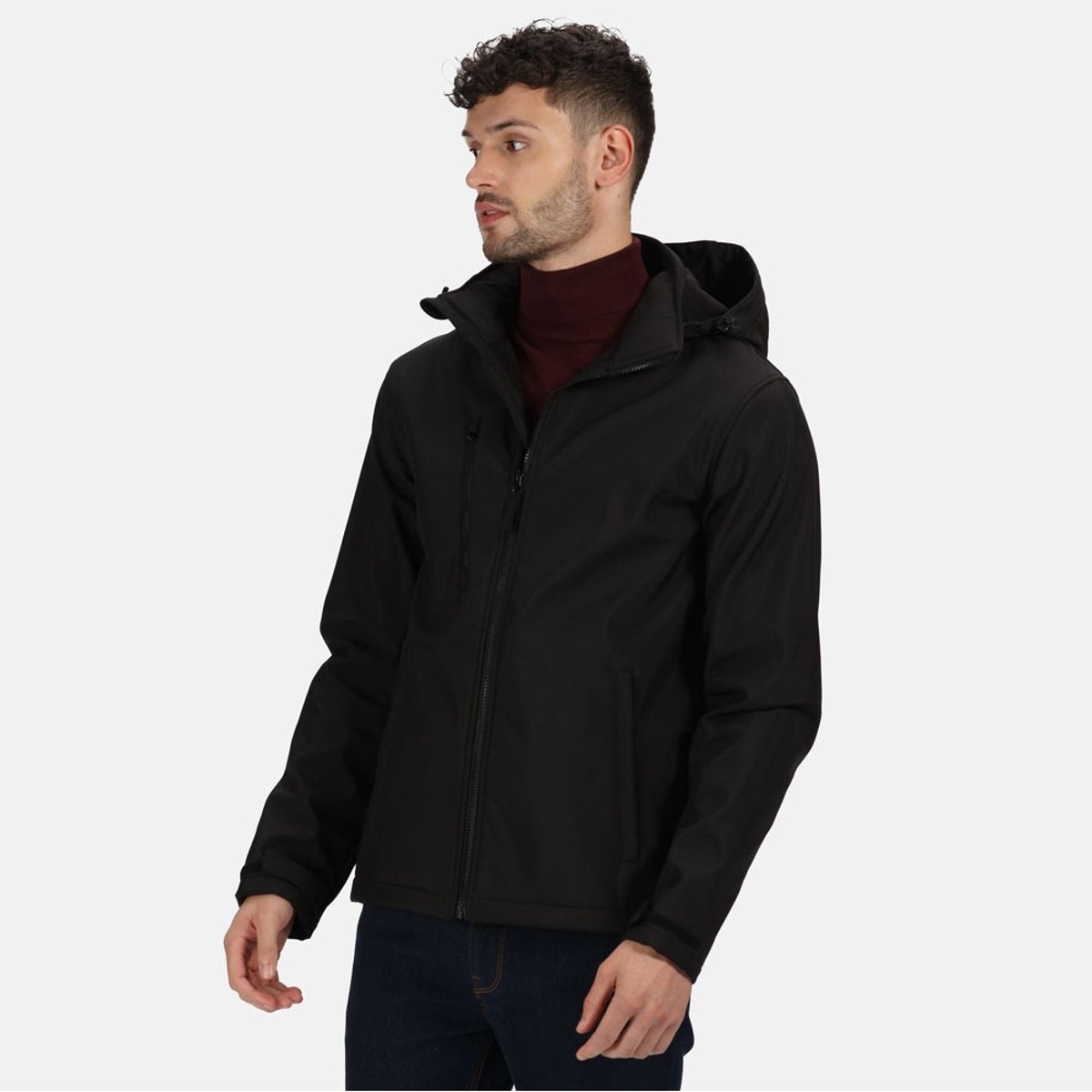 Veste softshell à capuche VENTURER noir, REGATTA