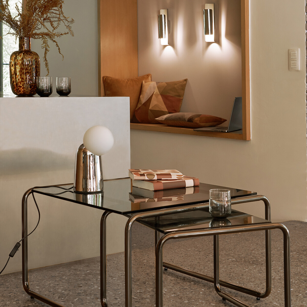 Applique en métal fer chrome, KEINTA chrome, LA REDOUTE INTERIEURS