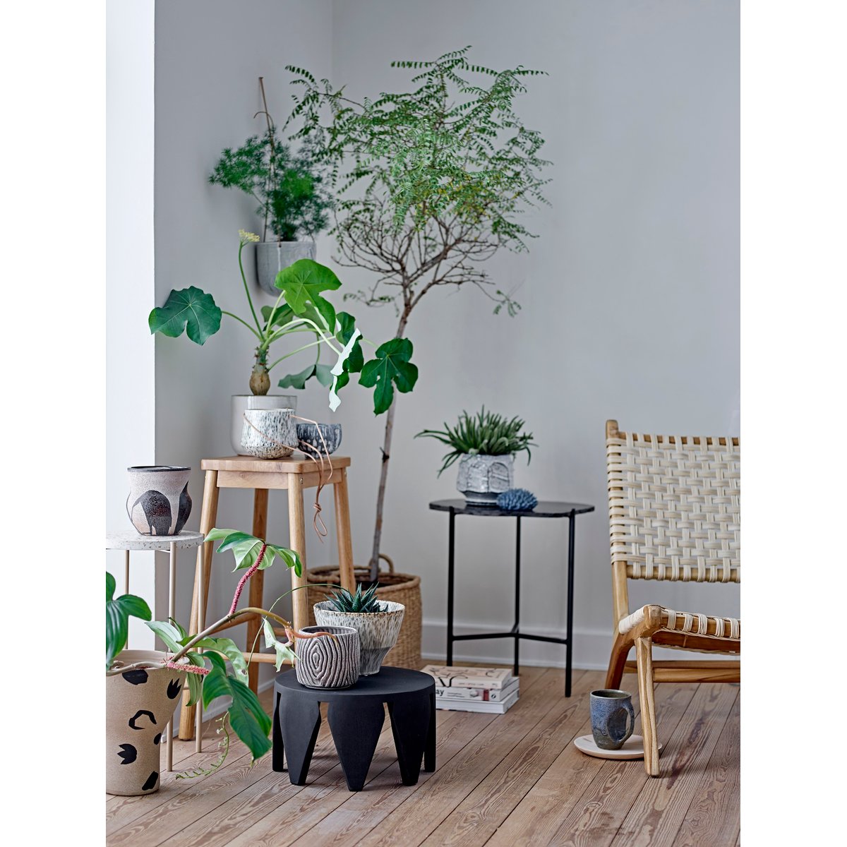 Paniers en fibres naturelles Rairie beige, BLOOMINGVILLE