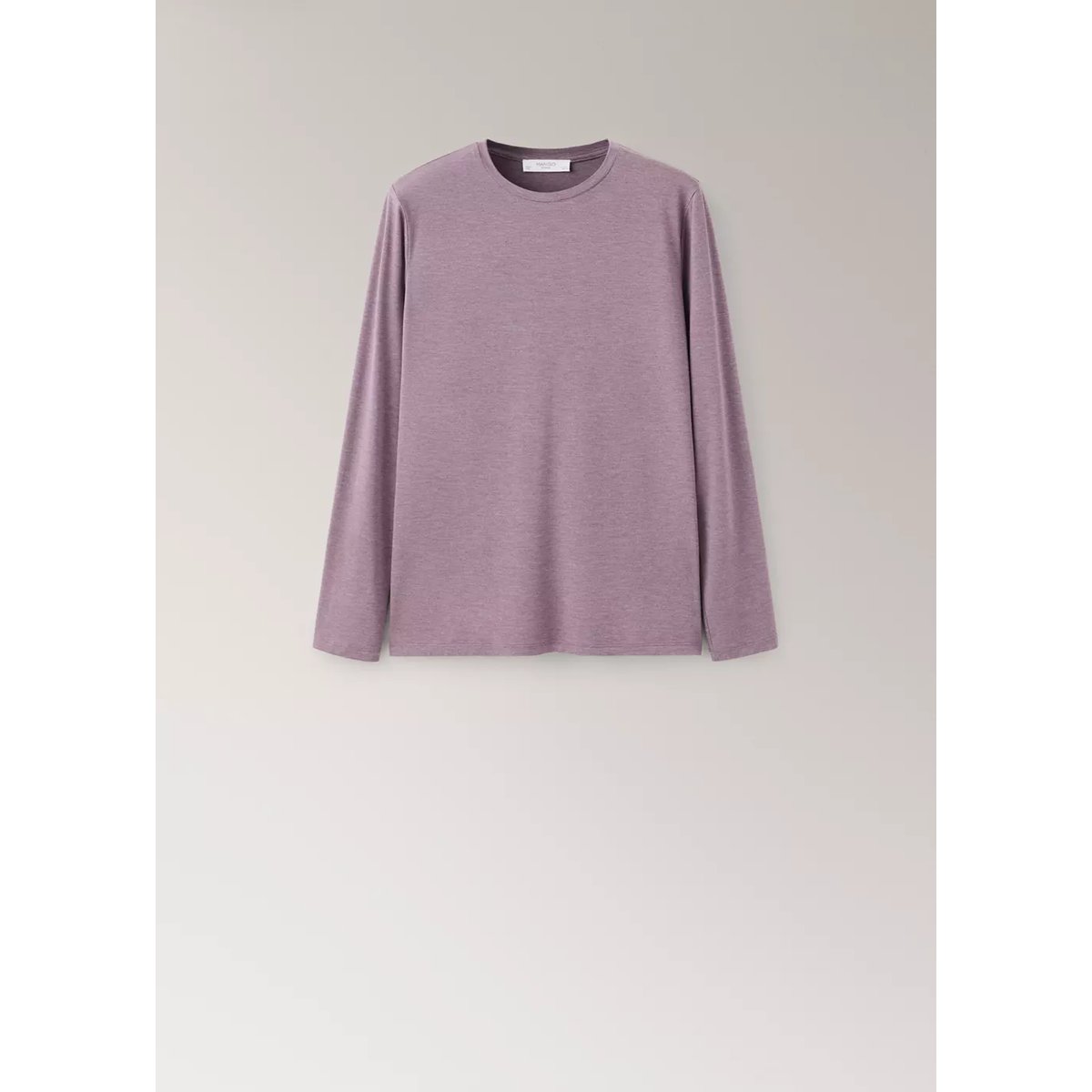 T-shirt pyjama manches longues violet, MANGO