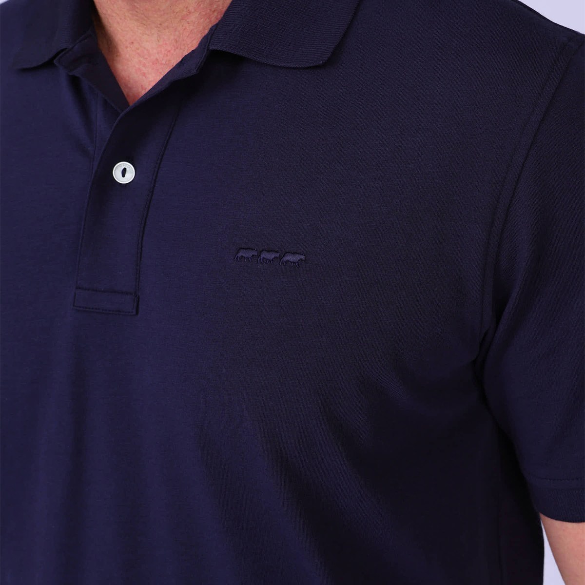 Polo Gerold bleu marine, MISE AU GREEN