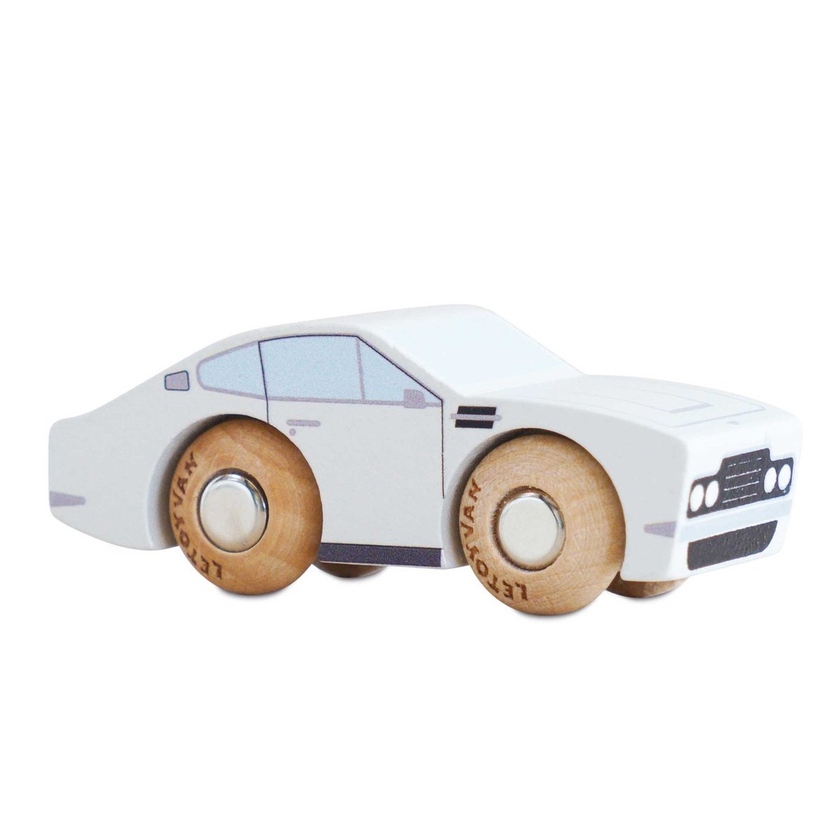 Voiture Aaron No 6 blanc, LE TOY VAN