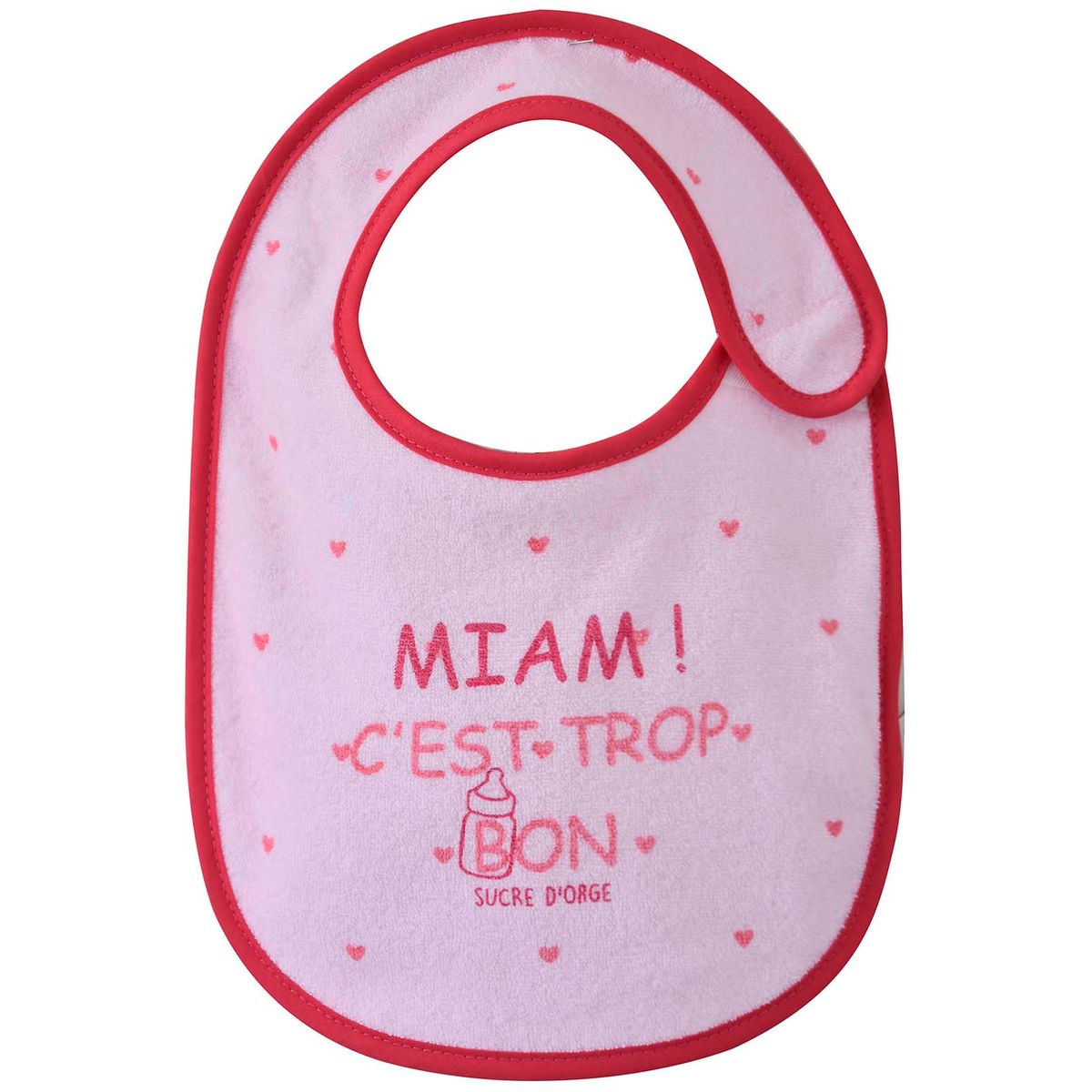 Bavoirs éponge arielle rose, SUCRE D'ORGE