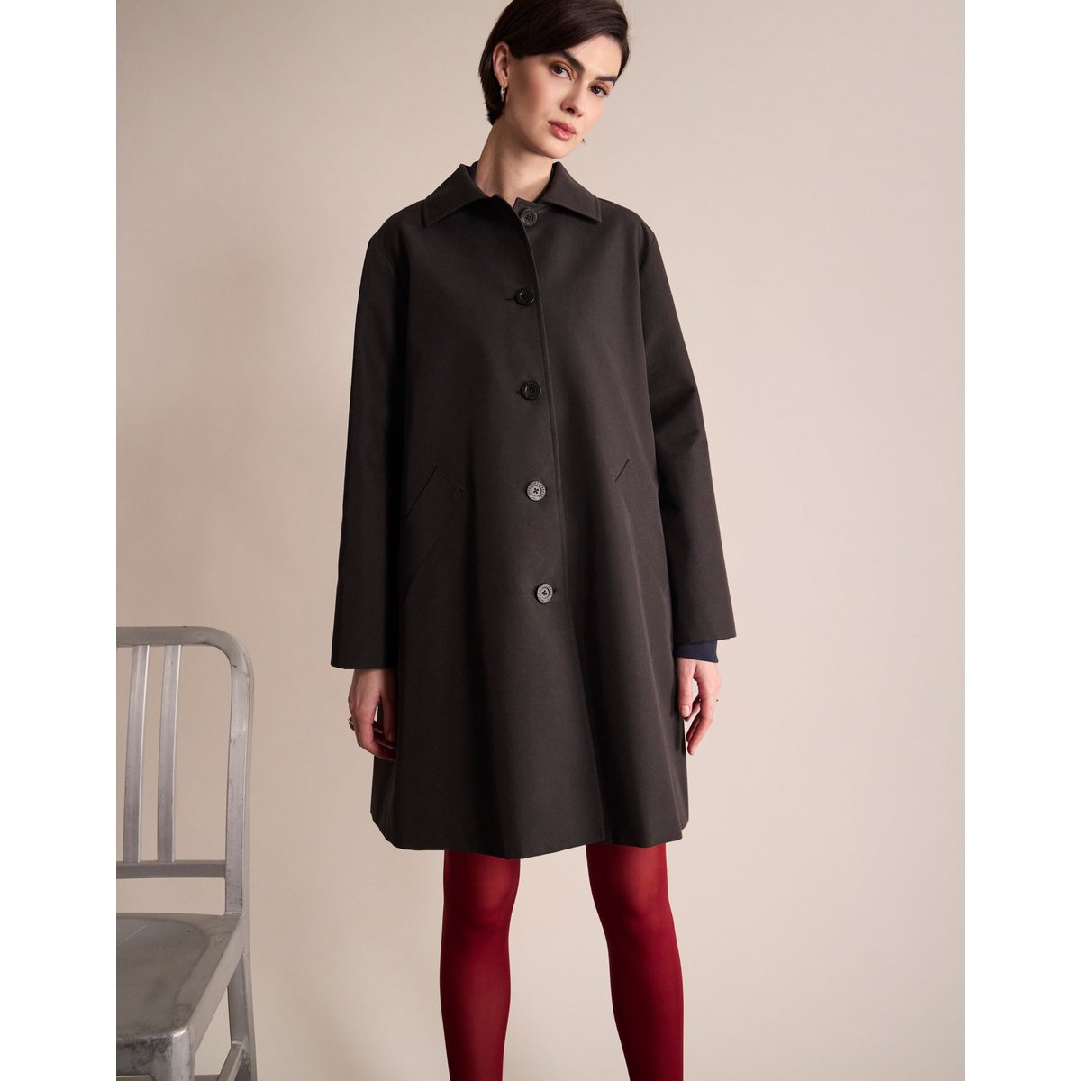 Manteau Zola noir, INES DE LA FRESSANGE PARIS