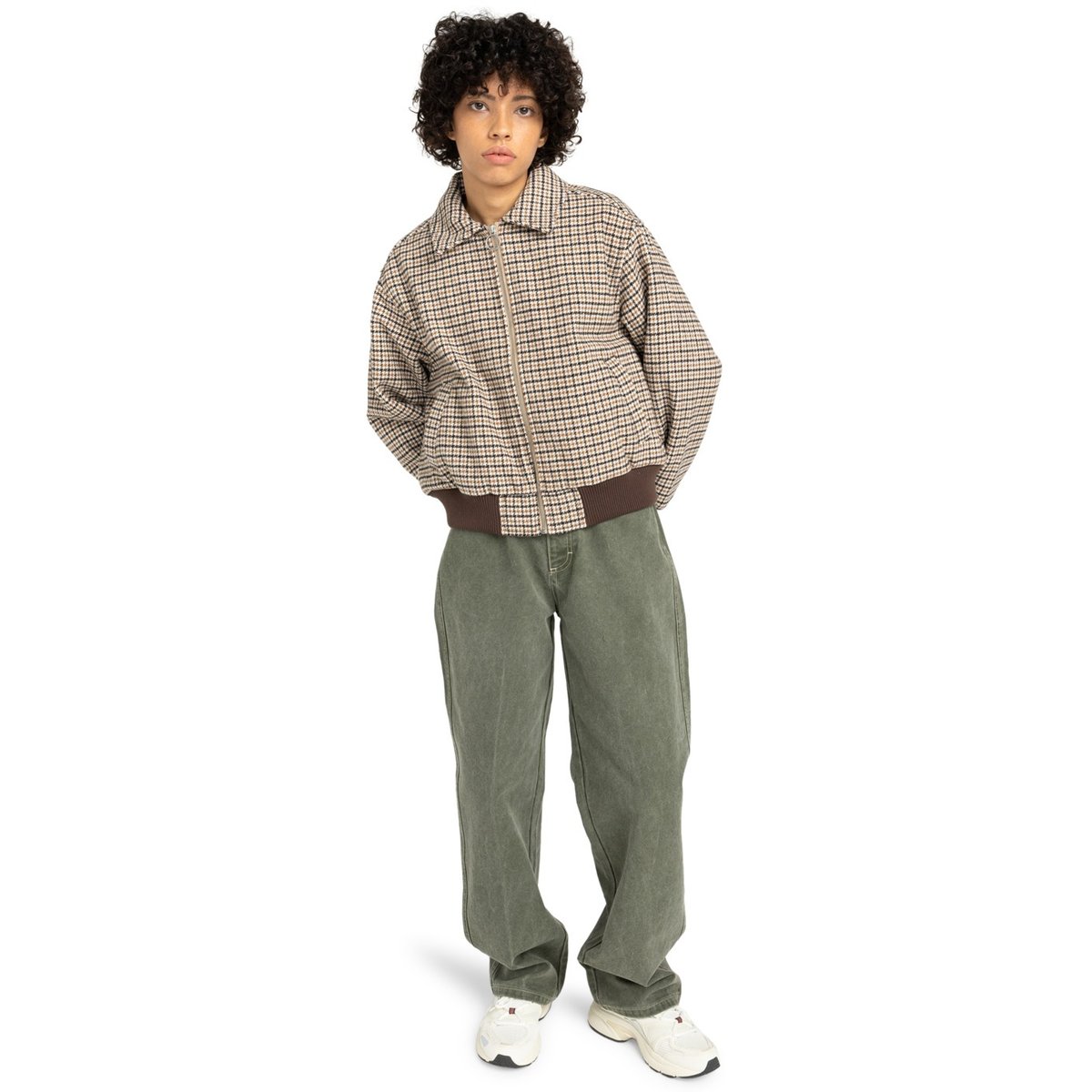 Veste bomber DOGTOOTH BOMBER W marron dogtooth java, ELEMENT