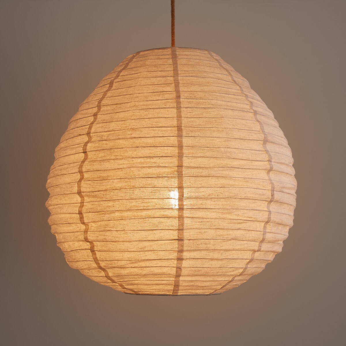 Robia 55cm Diameter Jute Canvas Globe Ceiling Light natural, LA REDOUTE INTERIEURS