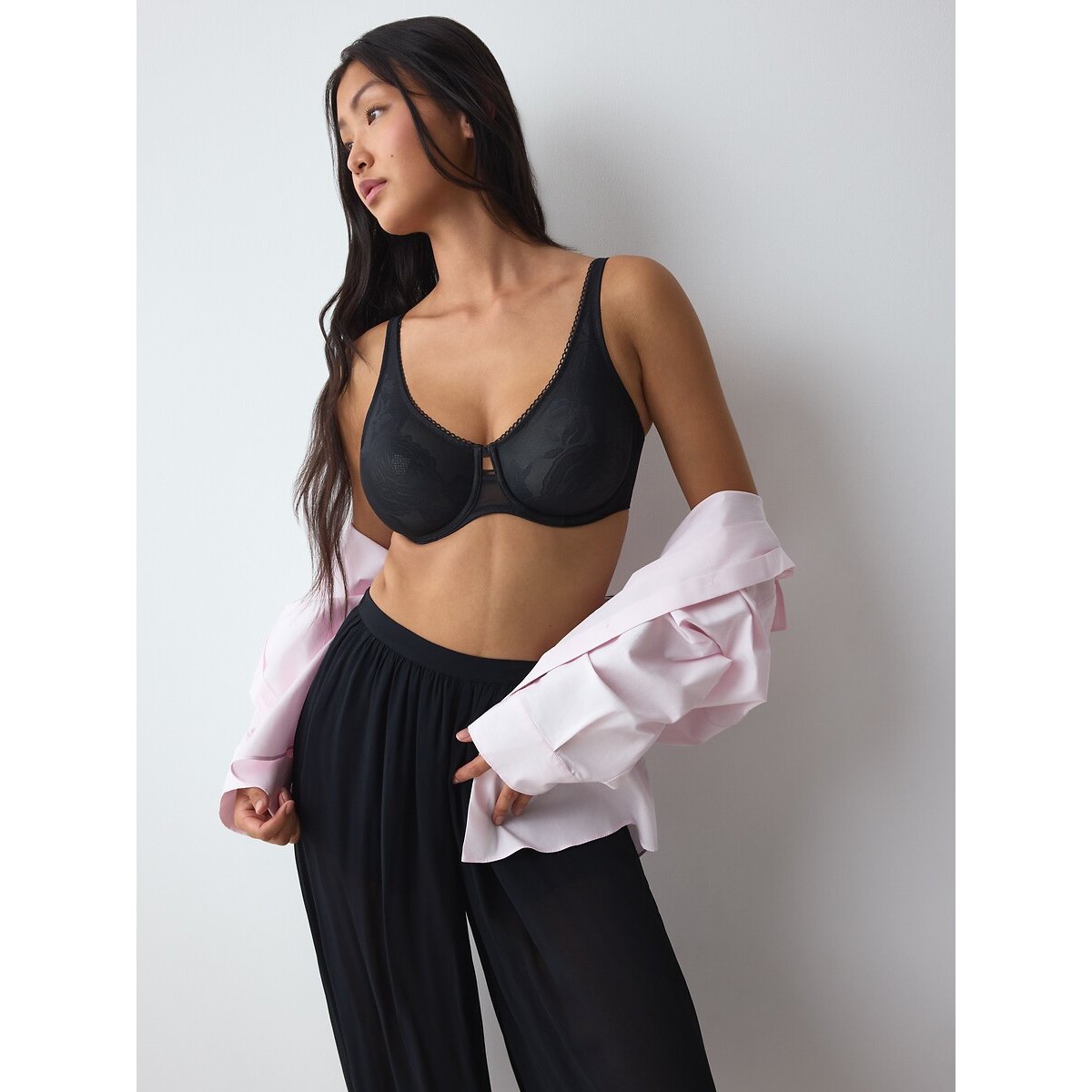 Soutien-gorge minimiseur Wild rose sensation noir, TRIUMPH