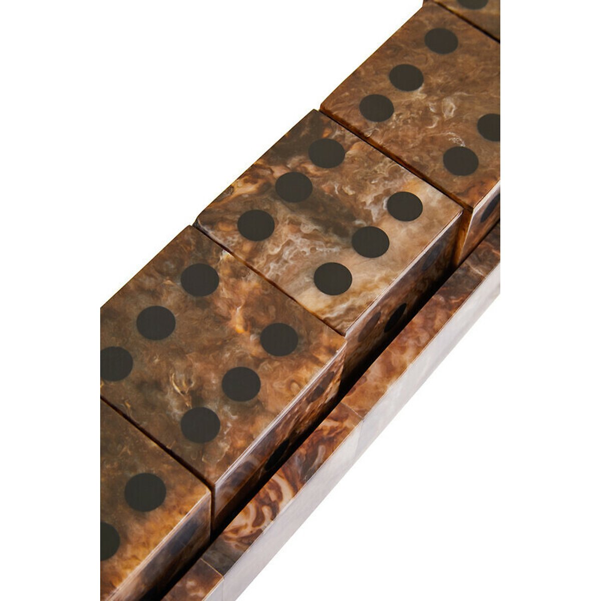 Decorative Five Dice Set in Brown/Black Finish brown , ÉDITÉ