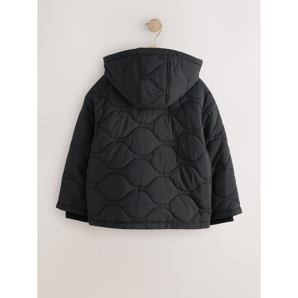 Veste matelassée imperméable noir, NEXT