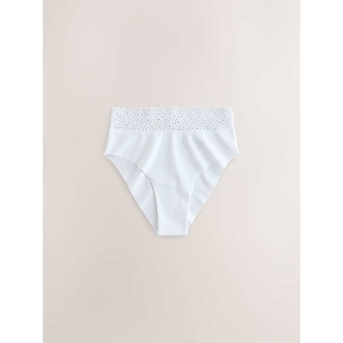 Culotte invisible coton et dentelle, lot de 3 noir/blanc/nuit/praline, NEXT