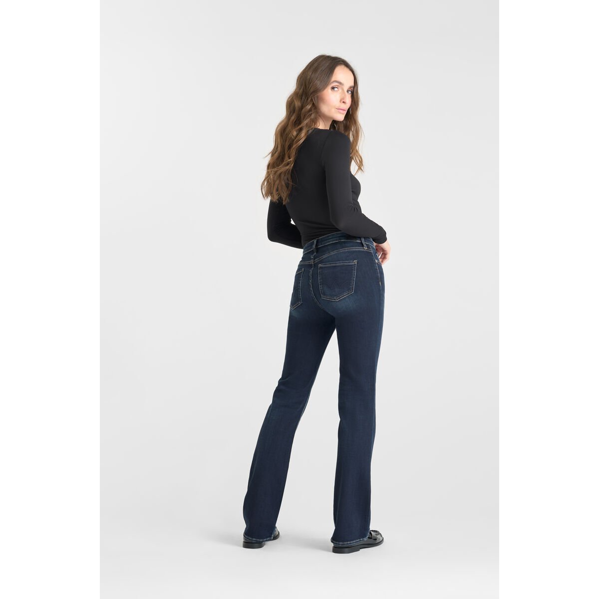 Jeans bootcut POWER bootcut, longueur 34 blue, LE TEMPS DES CERISES
