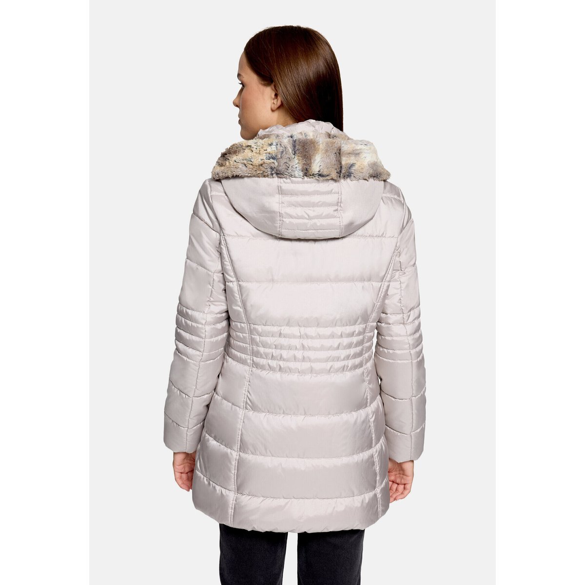 Veste outdoor à capuche amovible silver cloud, BETTY BARCLAY