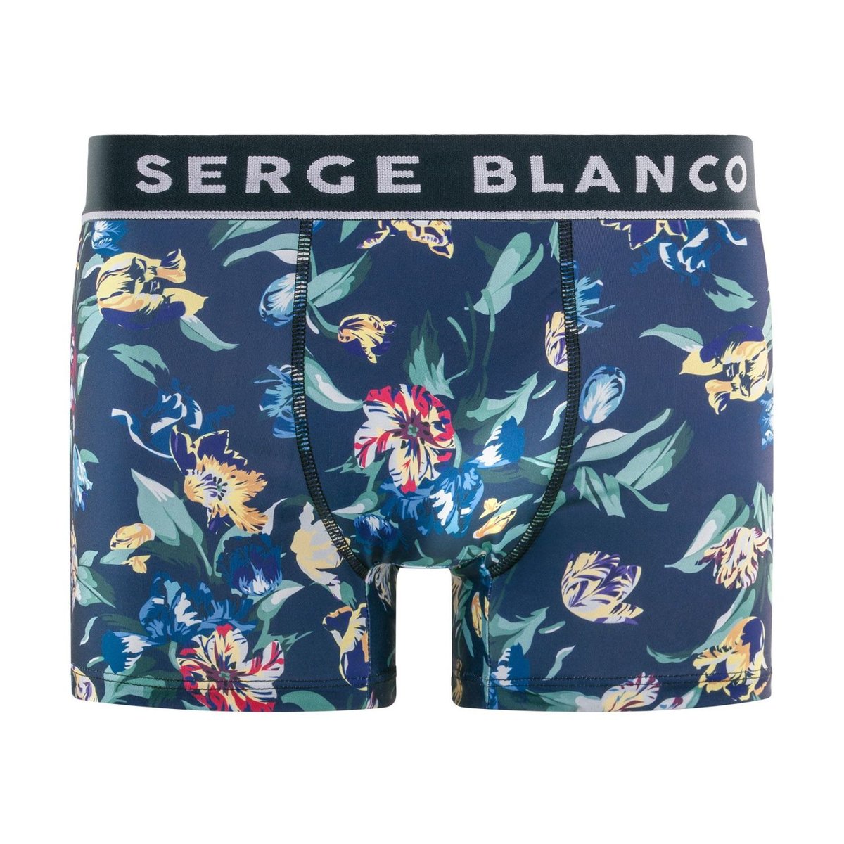 Lot De 3 Boxers Microfibre noir/rouge/jaune/vert/violet, SERGE BLANCO