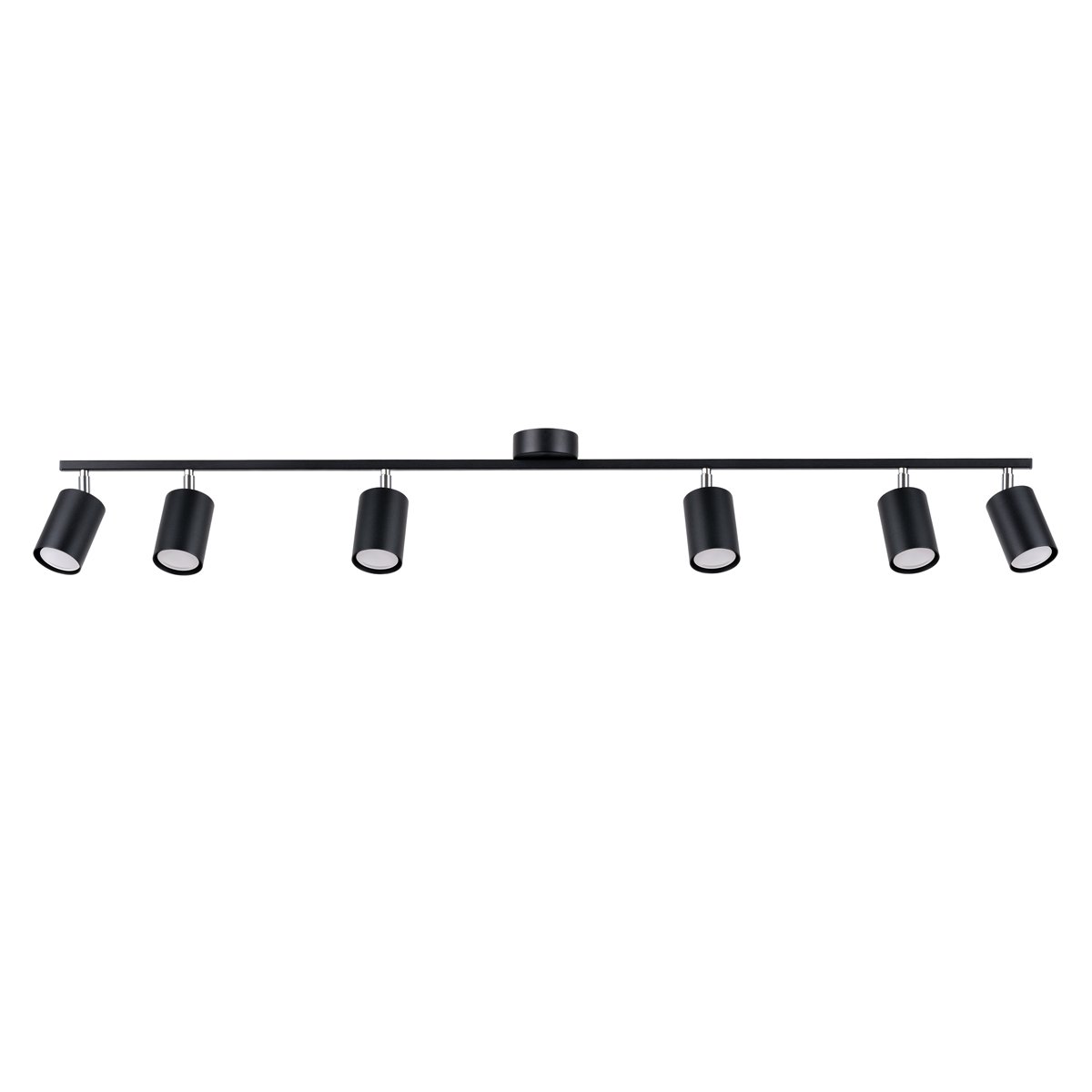 Plafonnier Acier Noir GU10 6 Lemmi noir, EDEN
