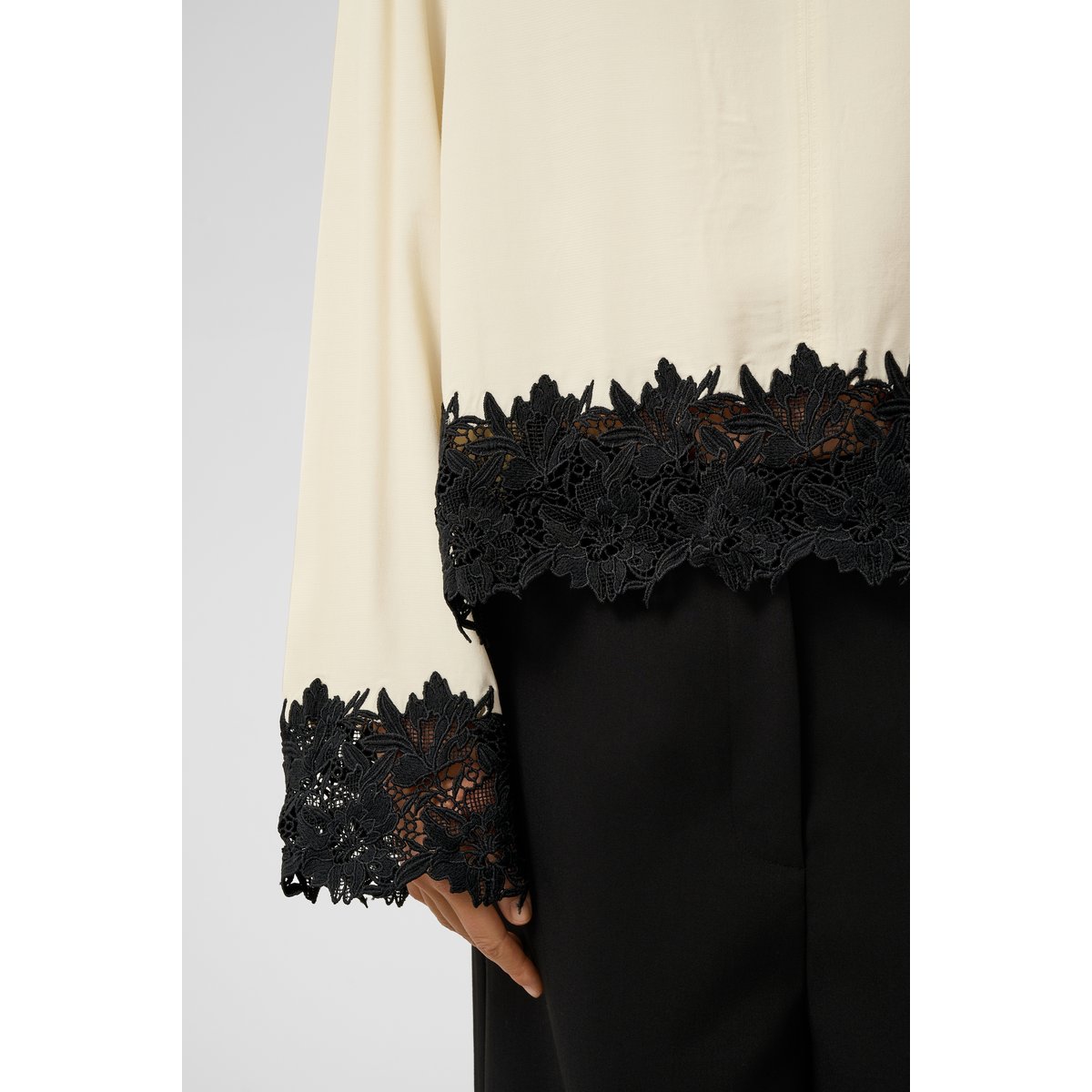 Blouse à manches longues beige pistachio shell, SOAKED IN LUXURY