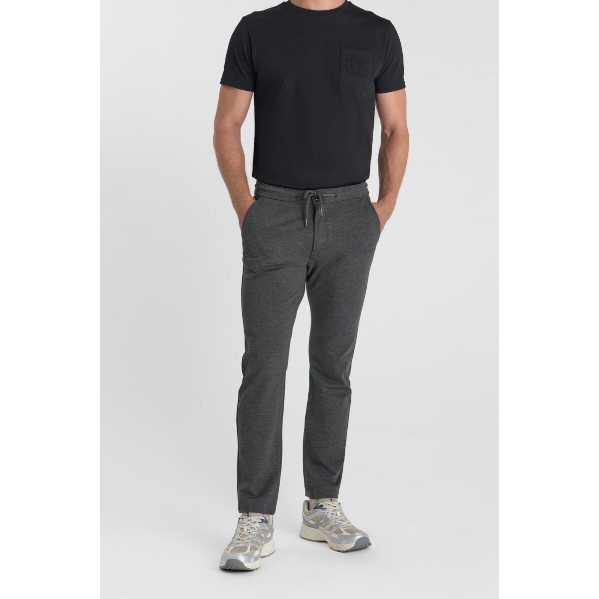 Pantalon jogpant MALO gris chine, LE TEMPS DES CERISES