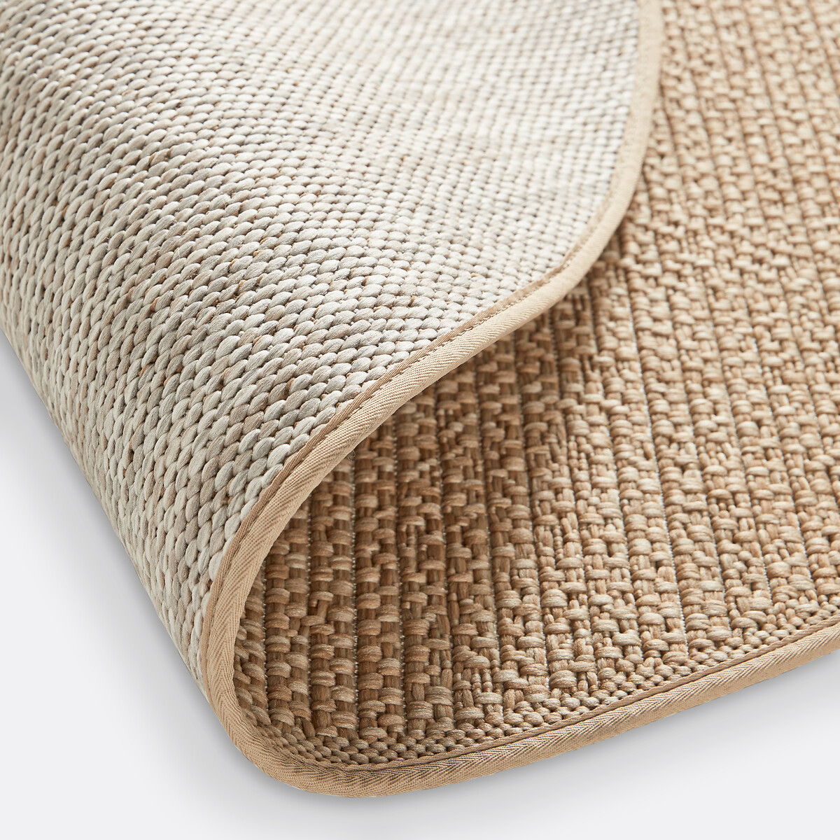 Essen Indoor / Outdoor Round Jute-Effect Rug natural, LA REDOUTE INTERIEURS