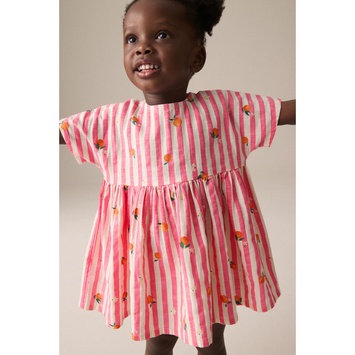 Robe droite rose à rayures, NEXT