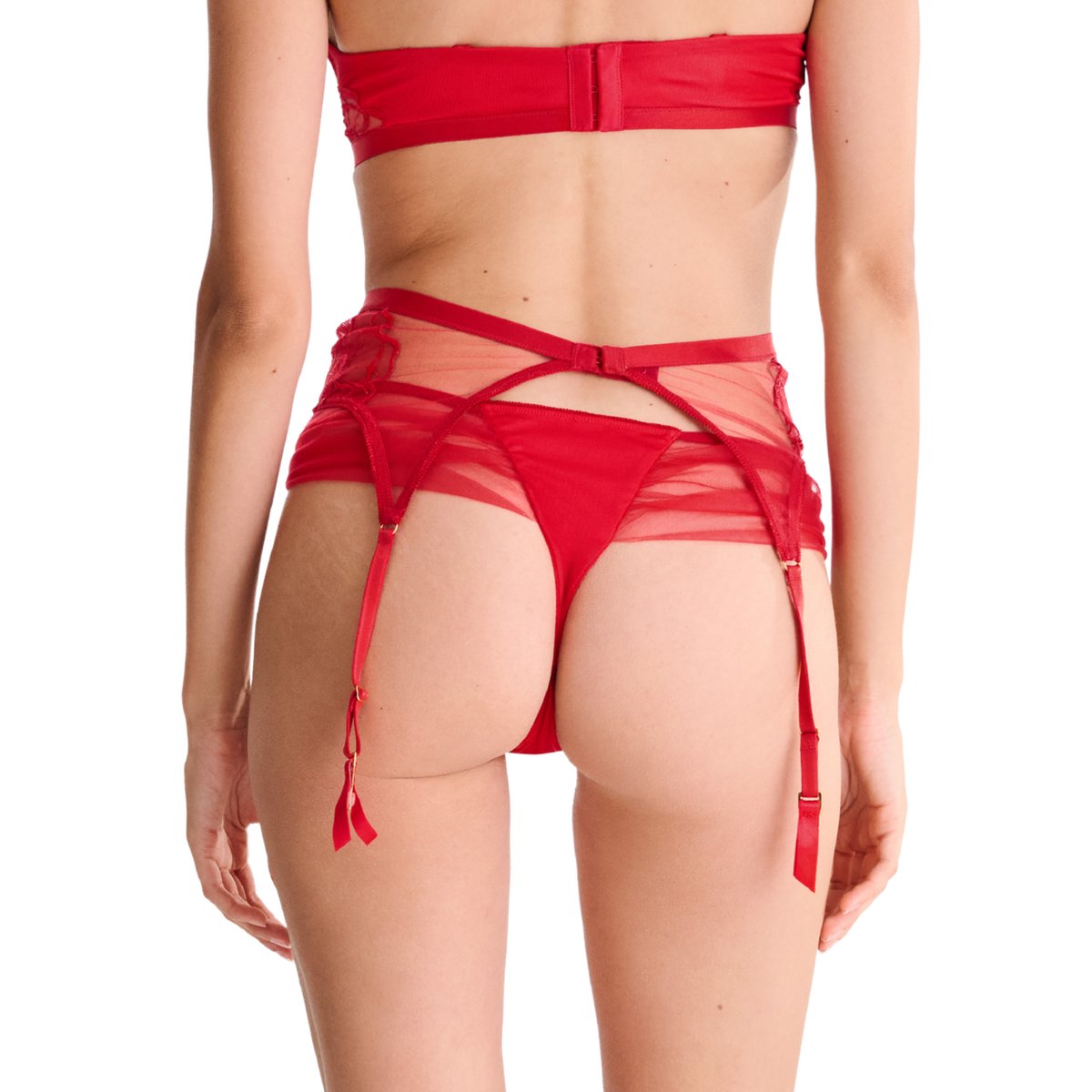 Porte-jarretelles MIRACLE rouge, LISCA
