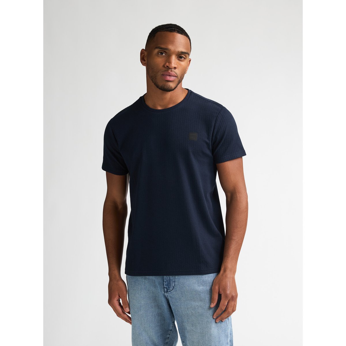 T-shirt en jersey orbita bleu navy blue, PETROL INDUSTRIES