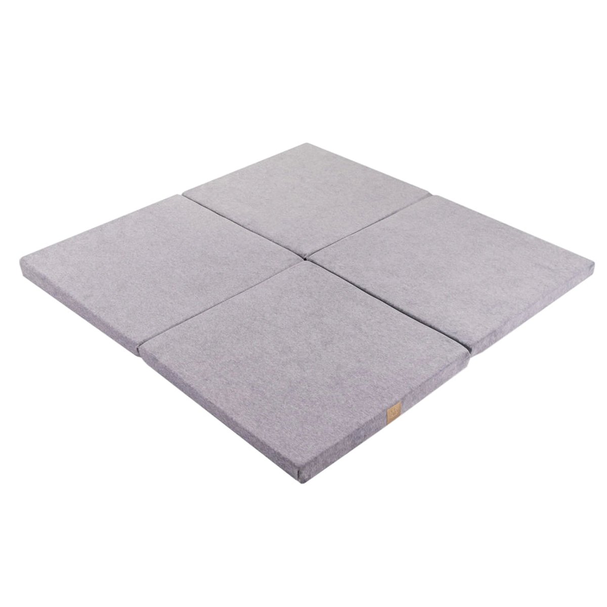 Tapis de Jeu Carré pour Enfants, VELVET gris bleu, MEOW BABY