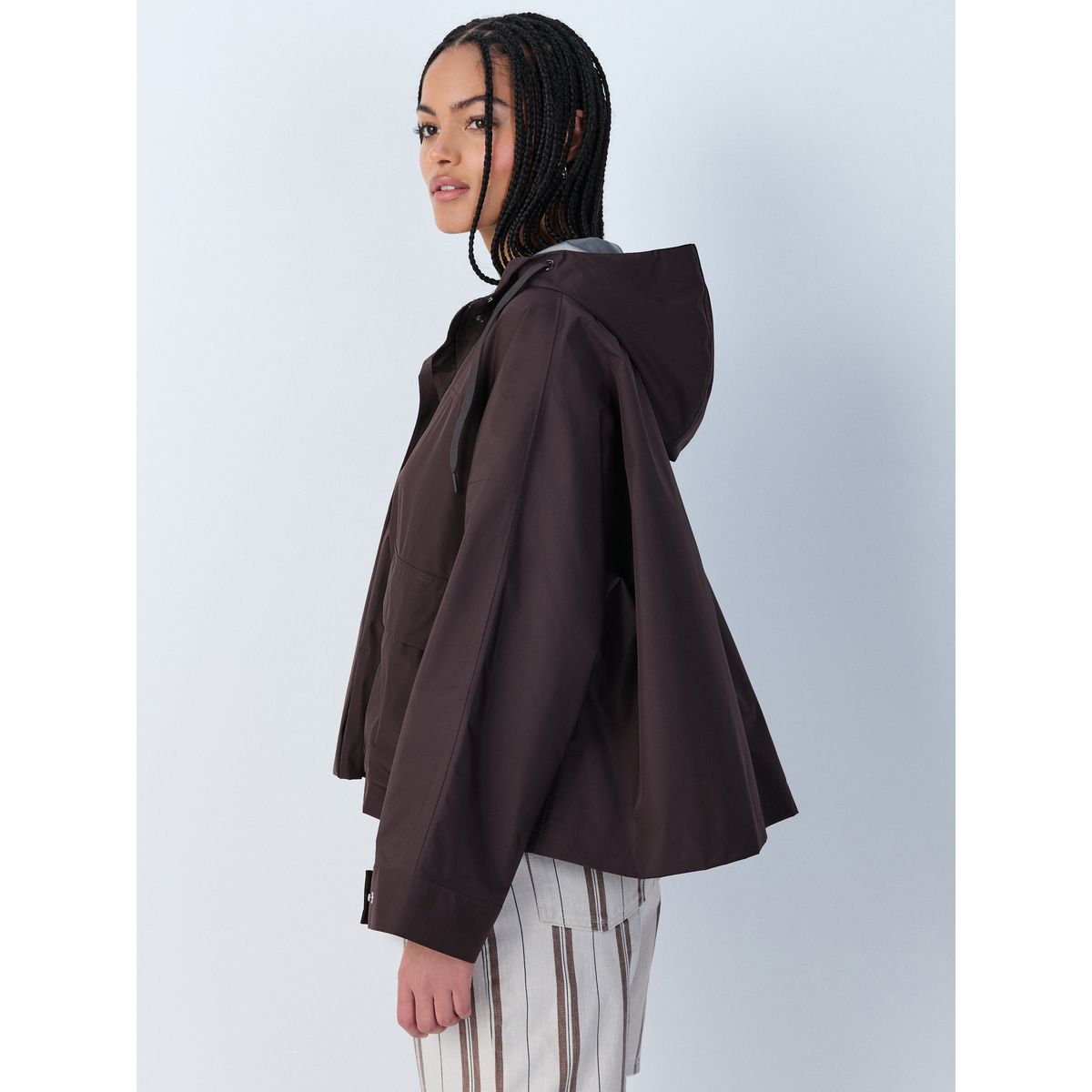 Imperméable à fermeture aimantée marron chocolat, NEXT