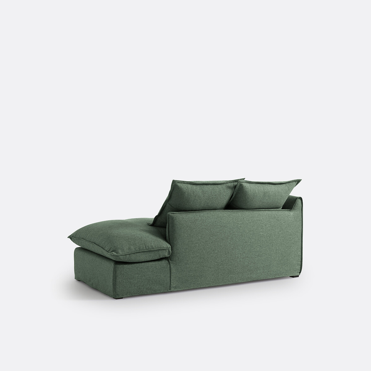 Méridienne, déhoussable, en polyester, ODNA vert forêt, LA REDOUTE INTERIEURS
