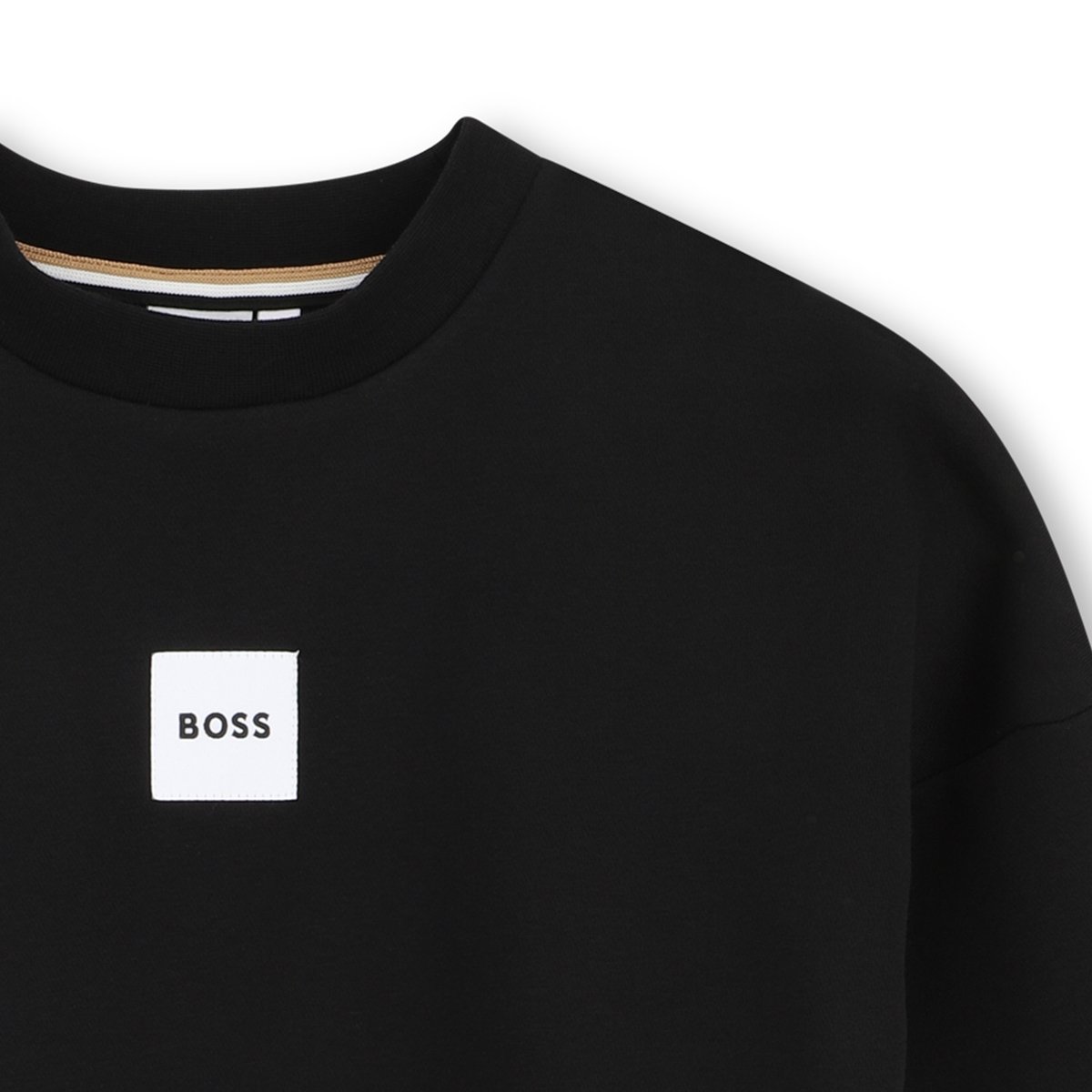 Sweat col rond black, BOSS KIDSWEAR