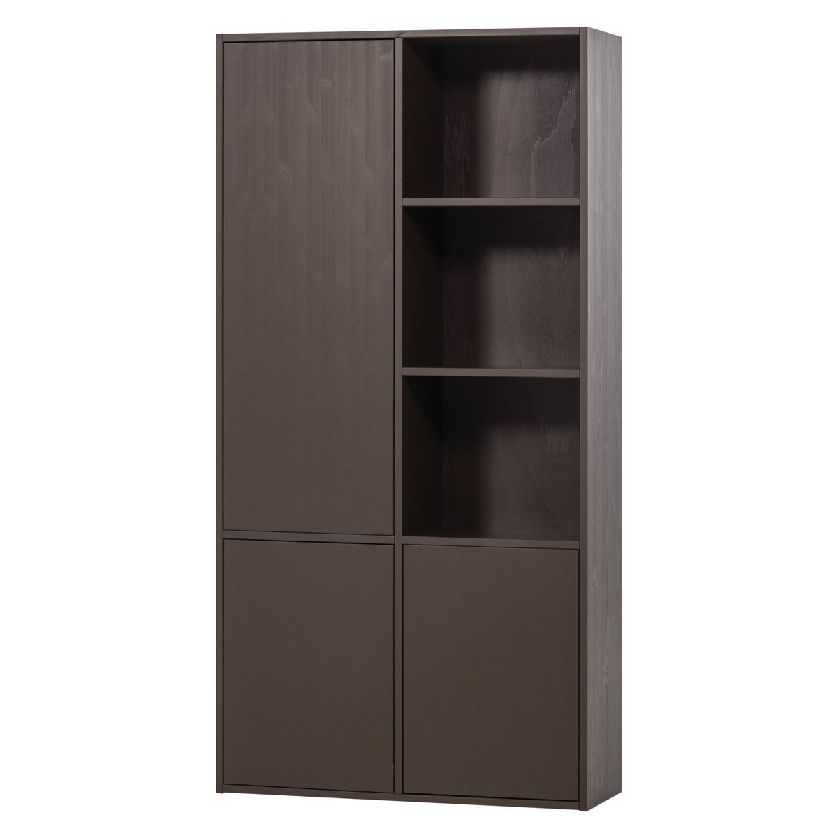 Armoire de rangement 3 portes gauche en pin MEGGY marron, WOOOD
