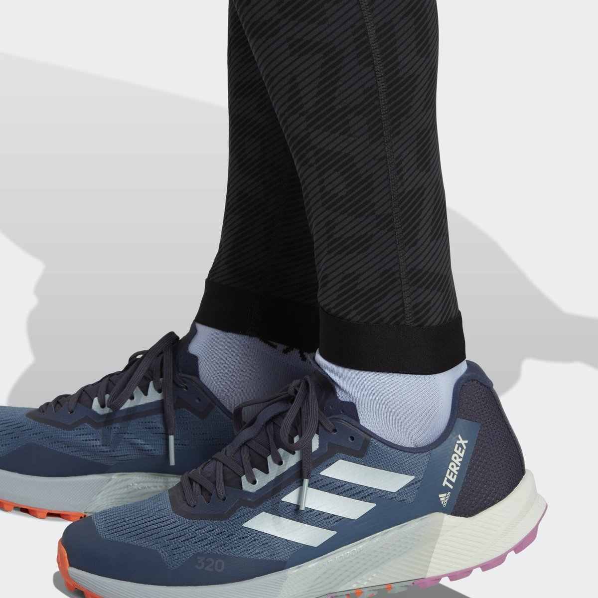 Collant de running gris anthracite, adidas Performance