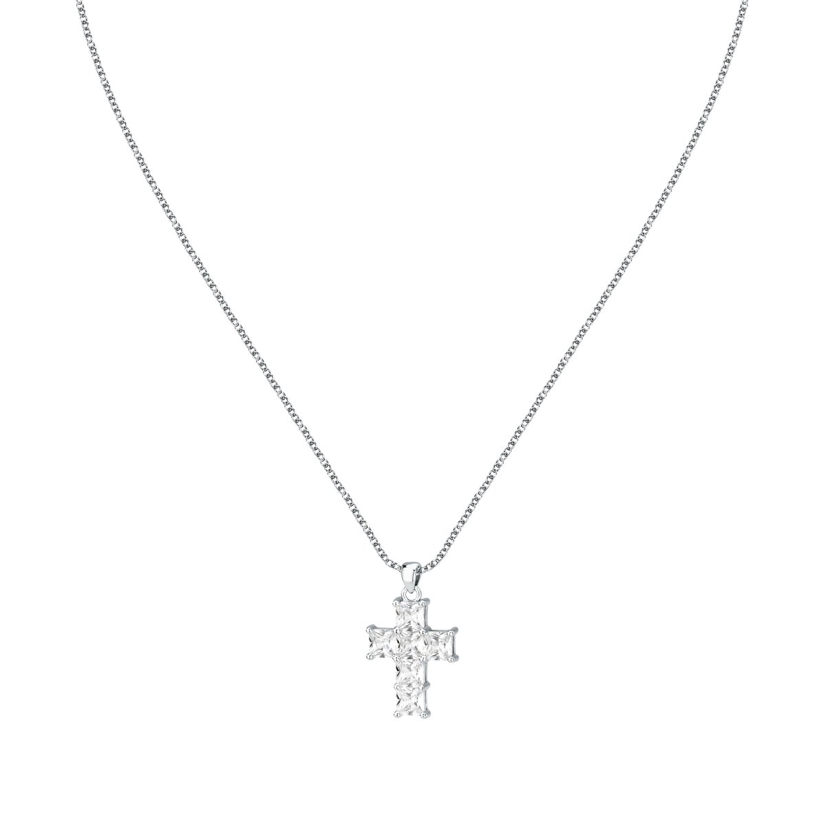Collier CRISTALLI acier inoxydable, BLUESPIRIT