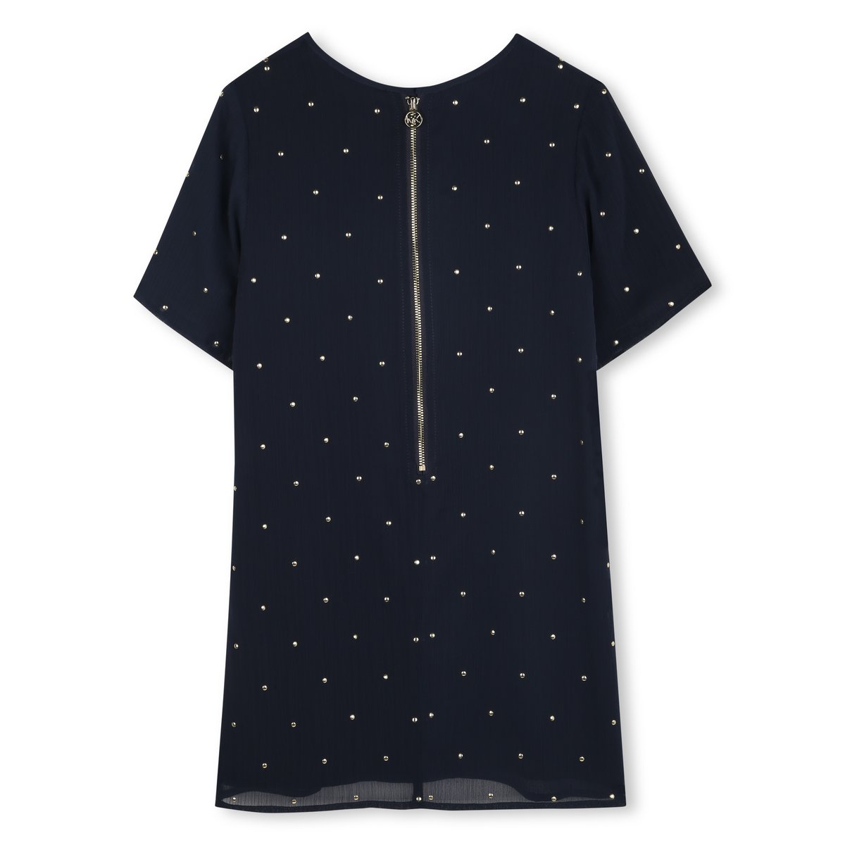 Robe de cérémonie cloutée bleu cargo, MICHAEL KORS