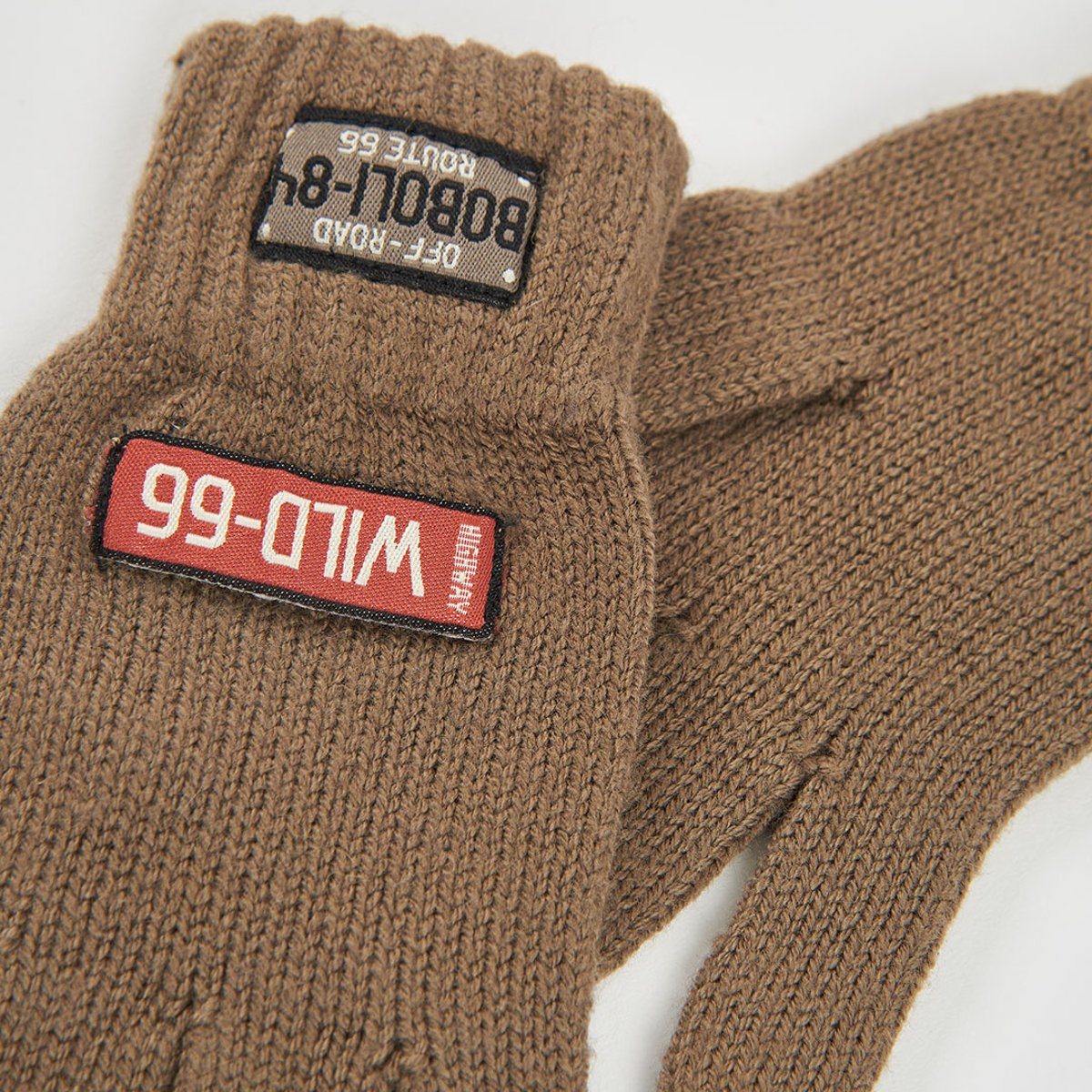 Gants bébé avec écussons bleu, BOBOLI