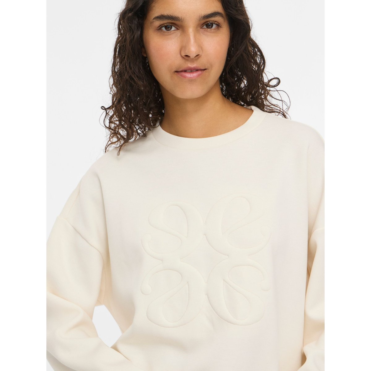 Sweat-Shirt À Manches Longues gris - birch1, VILA