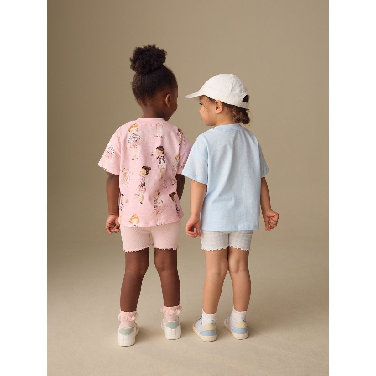 Short cycliste et haut, lot de 2 bleu/rose, NEXT