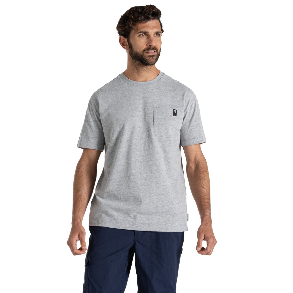 T-shirt manches courtes motif/style imprimé WAKEFIELD WORKWEAR gris clair, CRAGHOPPERS