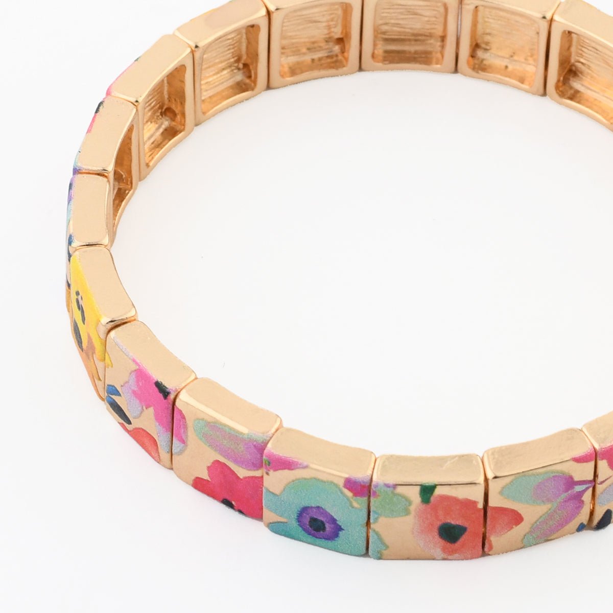 Bracelet Balagane imprimé fleurs multicolore, BALABOOSTE