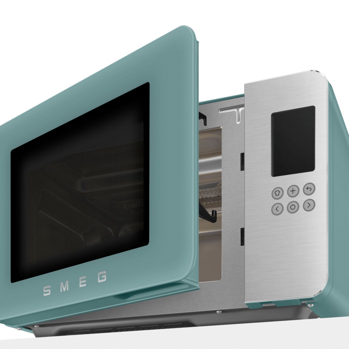 Micro-ondes gril pose libre MOC01 vert émeraude mat, SMEG