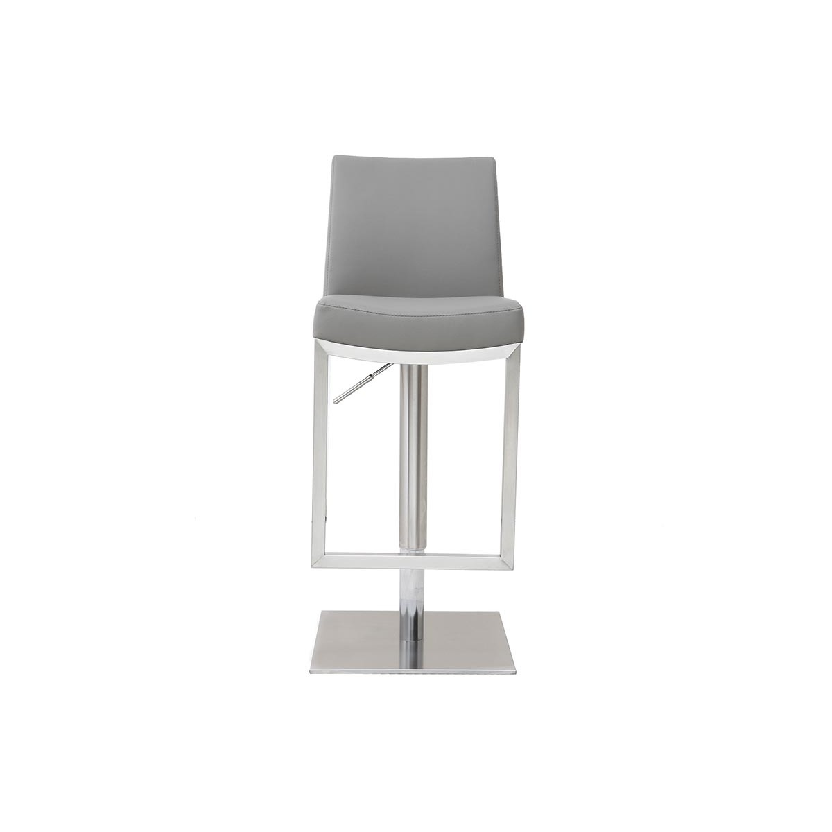 Tabourets de bar relevables (lot de 2) KYLE gris, MILIBOO