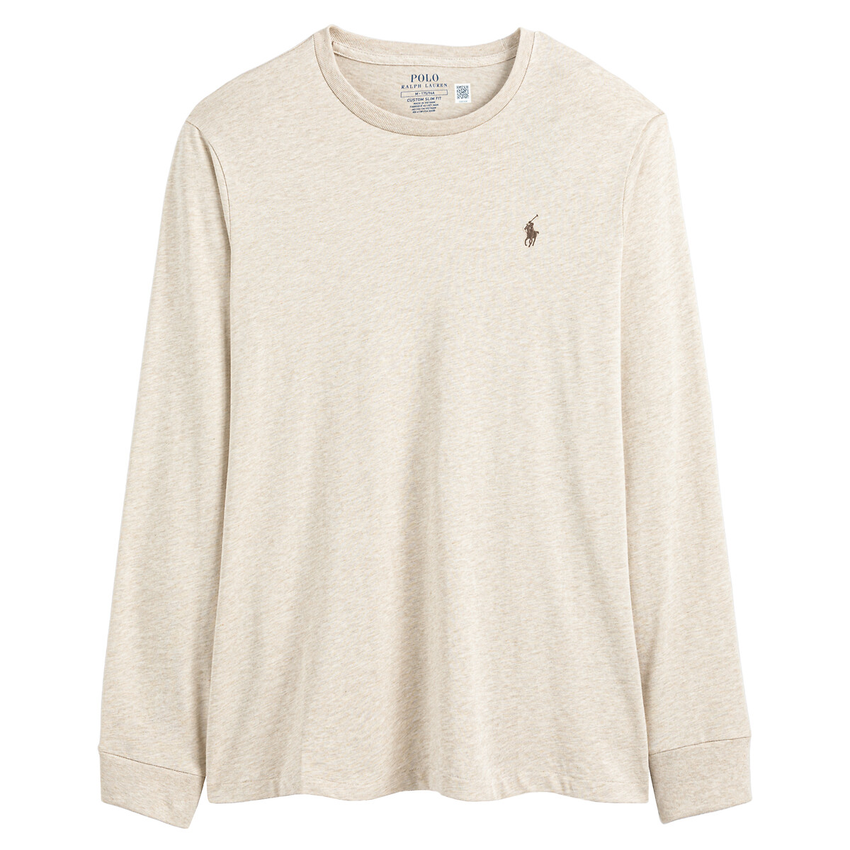T-shirt manches longues Pony Player brodé beige, POLO RALPH LAUREN
