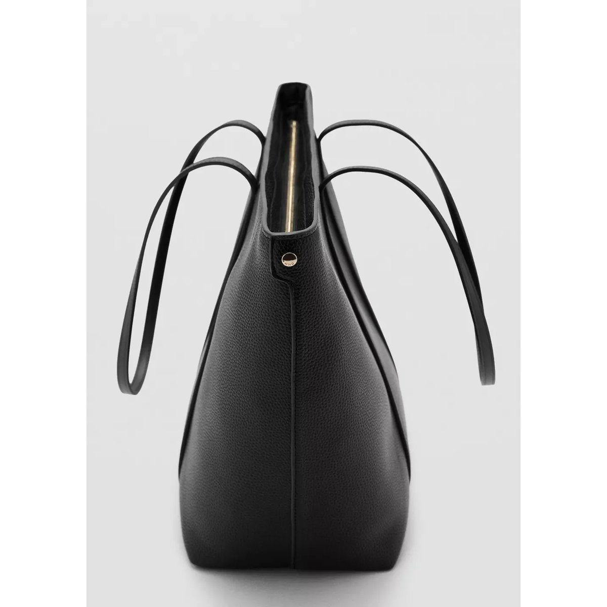 Sac cabas anse double noir, MANGO