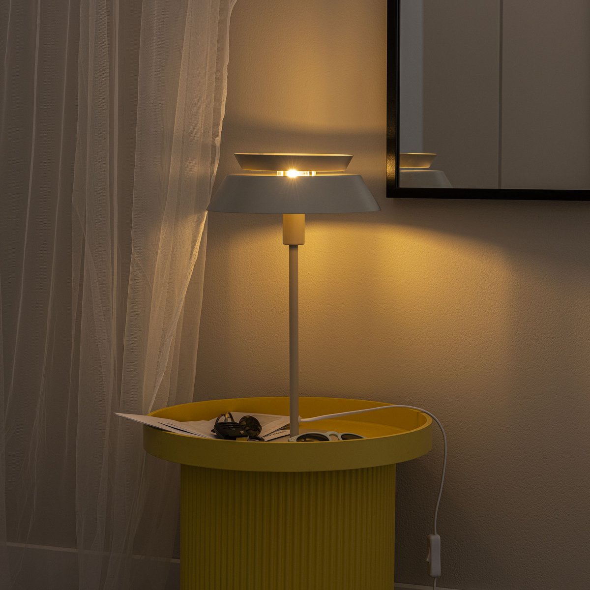 Lampe en fer, DULCIE blanc, INSPIRE