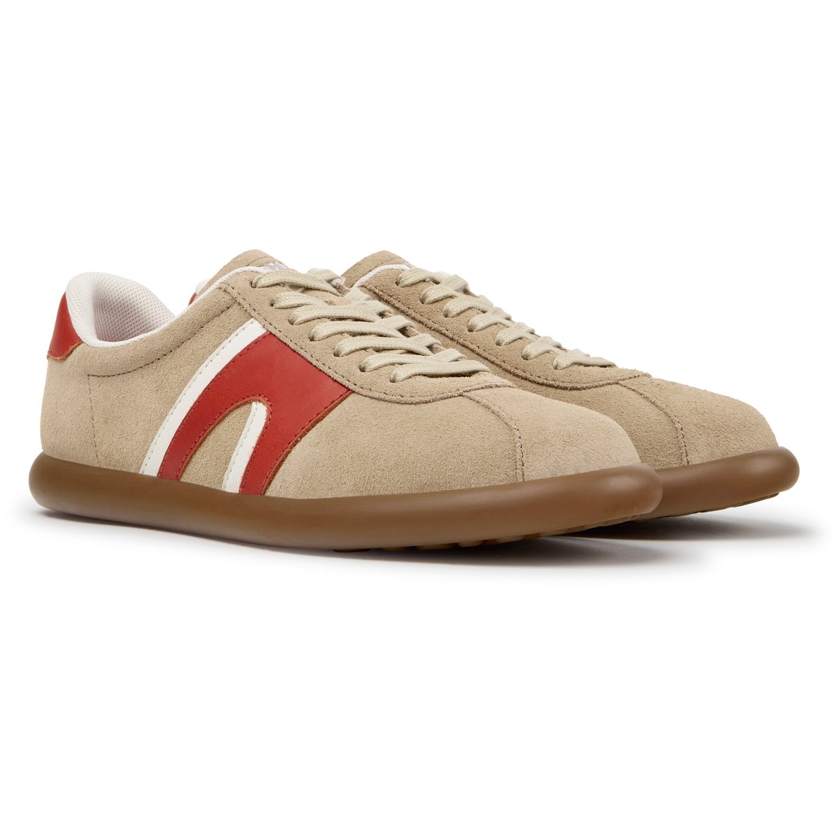 Baskets Pelotas Soller Suede Leather beige clair 036, CAMPER
