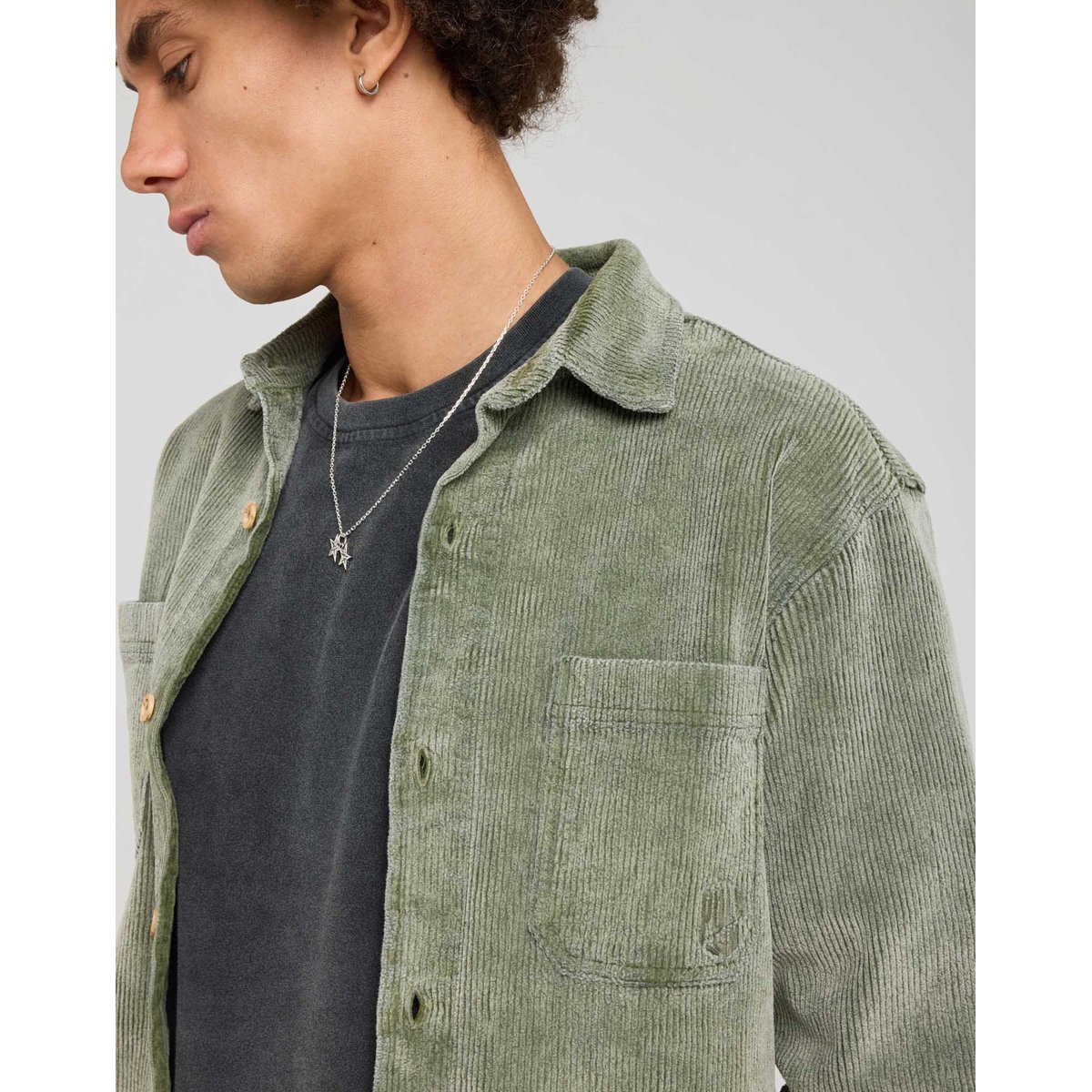 SURCHEMISE ROYLEAF vert, PULLIN