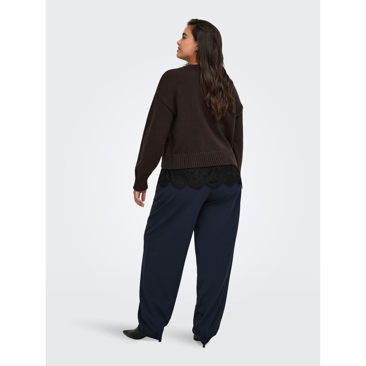 Pull En Maille marron - coffee bean 1, ONLY CARMAKOMA