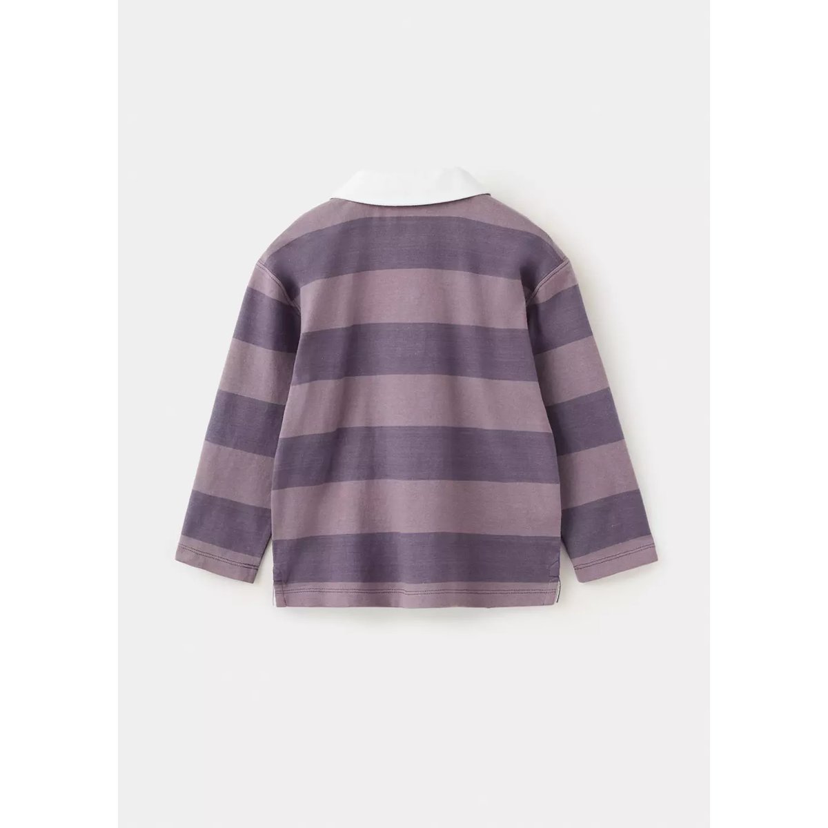 Polo relaxed fit à rayures prune, MANGO BABY